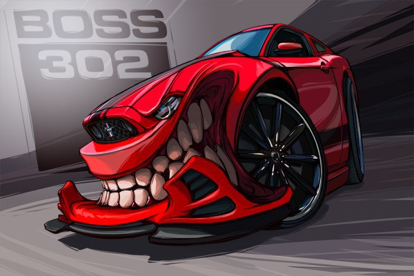 Angry M4 Mr501 Draw To Drive Car Cartoon Car Drawings Angry Car