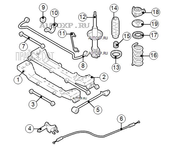 Задняя подвеска шевроле круз схема - фото